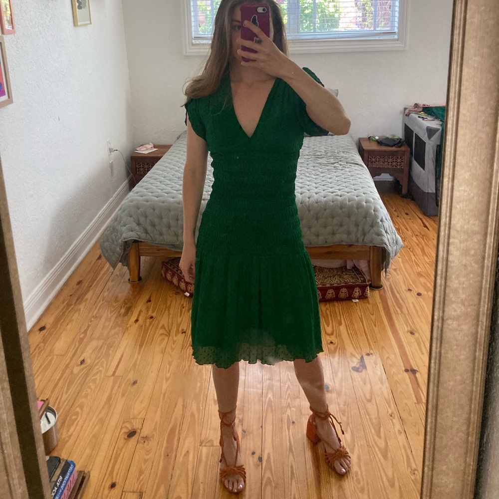 Diane von Furstenberg silk ruched dressed